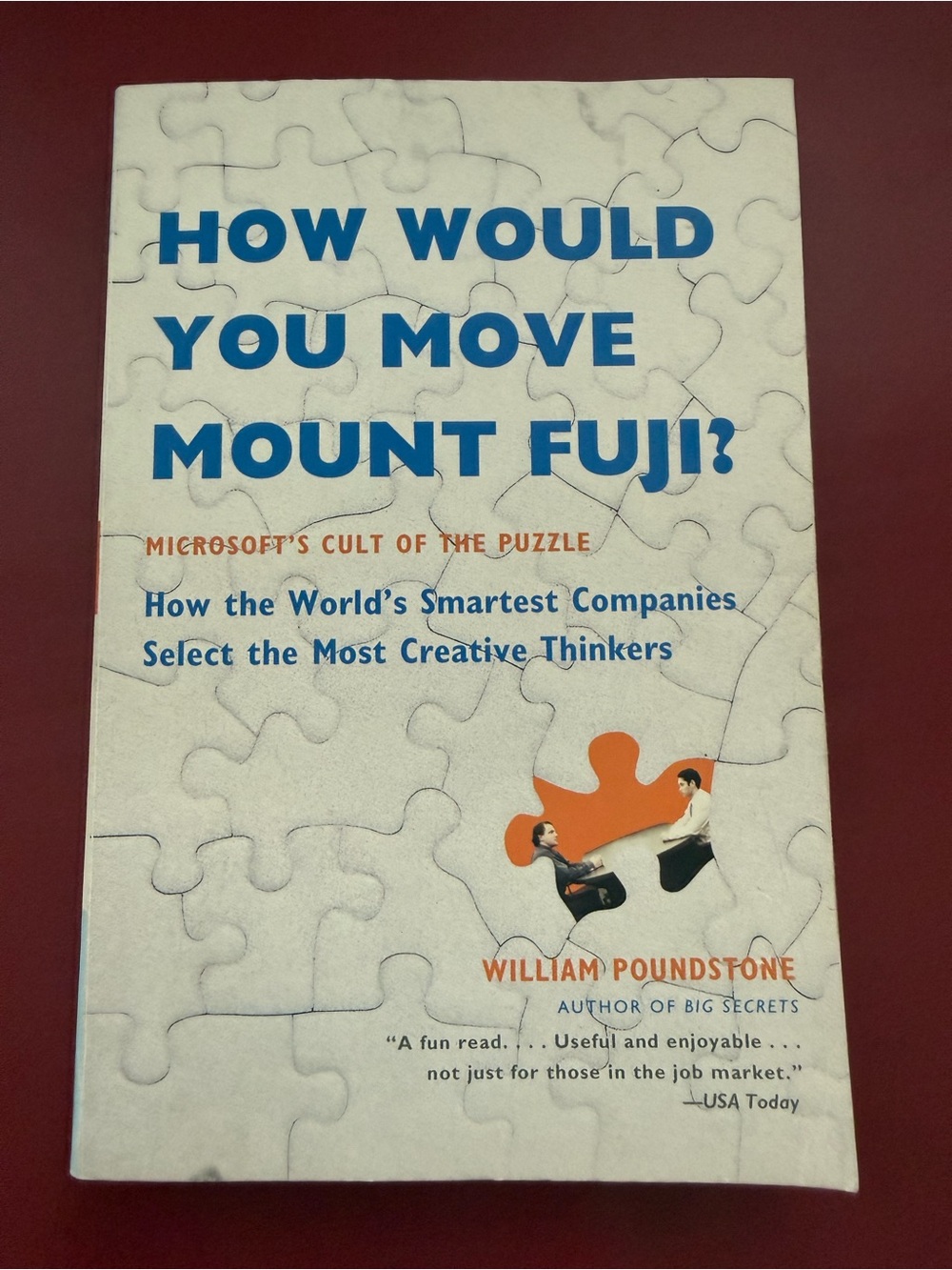 How Would You Move Mount Fuji? - William Poundstone (Blue & Orange Cover)